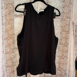 Fabletics black Blake Open Back Tank 1X